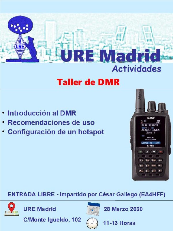 Imagen destacada: Invitación Taller DMR