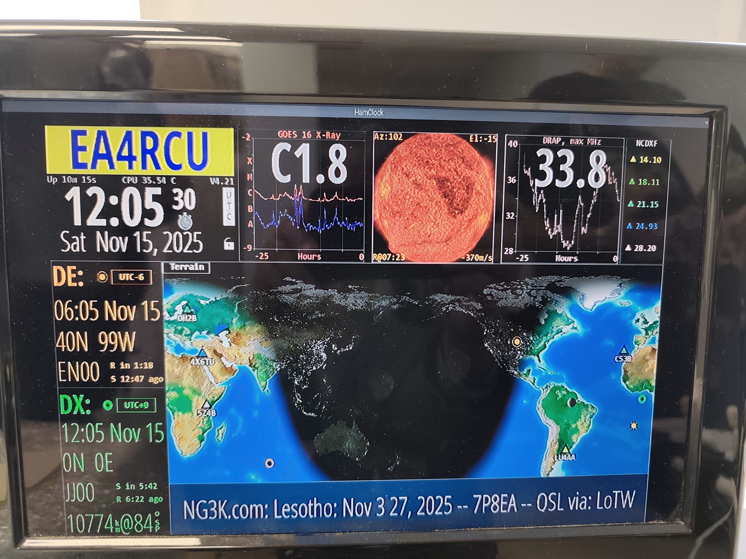 Imagen destacada: Taller de HamClock